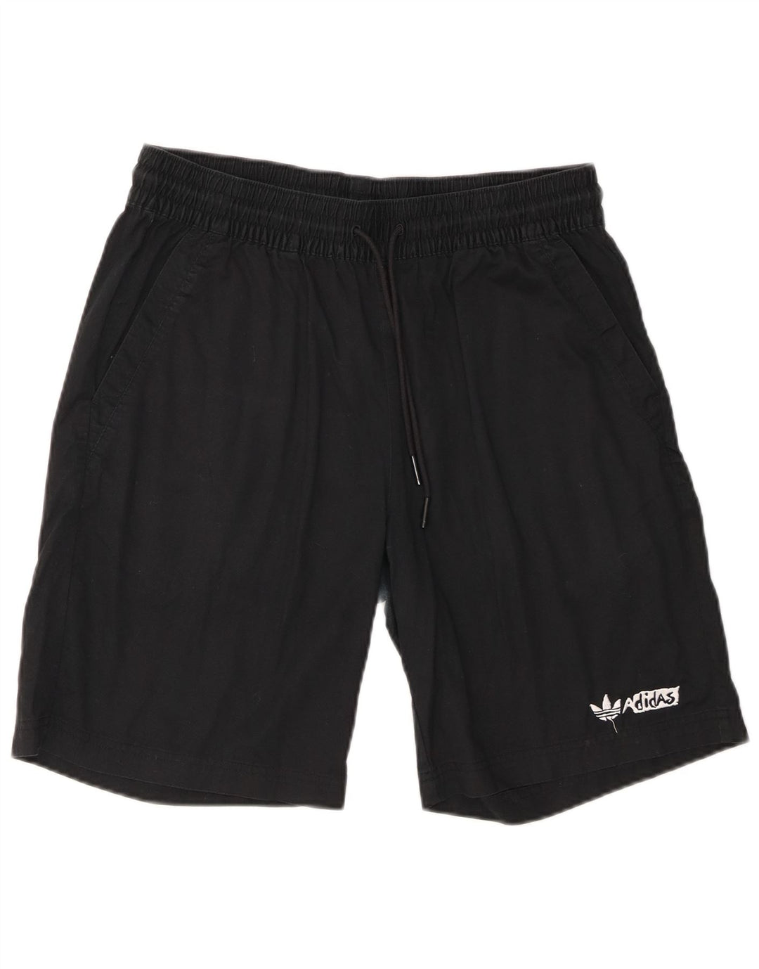 Ανδρικό σορτς Chino Adidas μεσαίο W30 μαύρο βαμβακερό