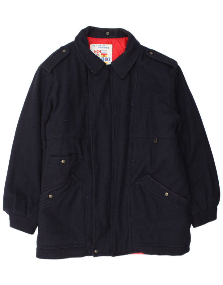 Ανδρικό Military Jacket Polbot UK 42 XL Navy Blue Wool