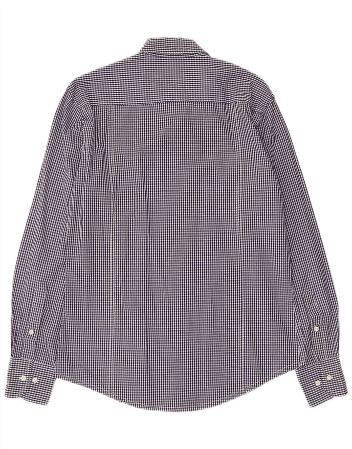 Ανδρικό πουκάμισο Kappa, μεσαίο μπλε βαμβακερό Gingham