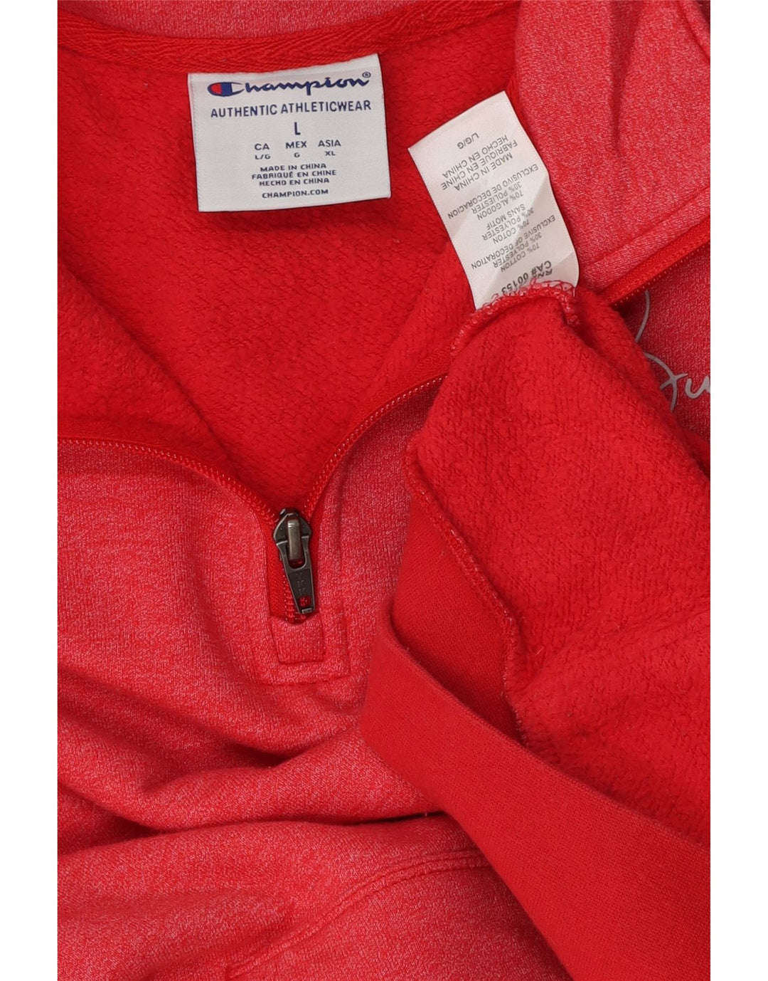 Champion Mens Ohio State Buckeyes Γραφική φούτερ Jumper Large Red