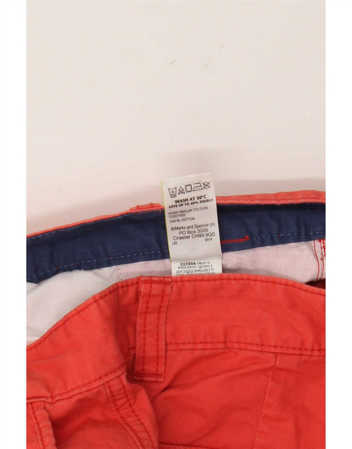 Ανδρικό σορτς Cargo Marks & Spencer W32 Μεσαίο κόκκινο βαμβακερό