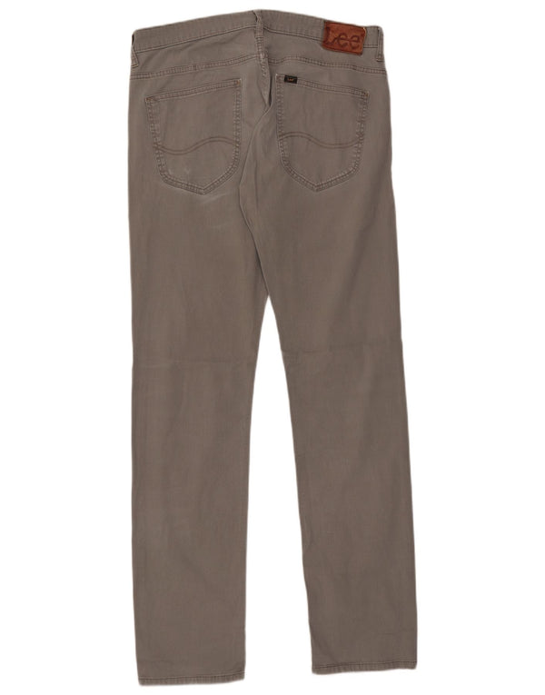 Lee Mens Powell Slim Casual Παντελόνι W33 L34 Γκρι βαμβακερό