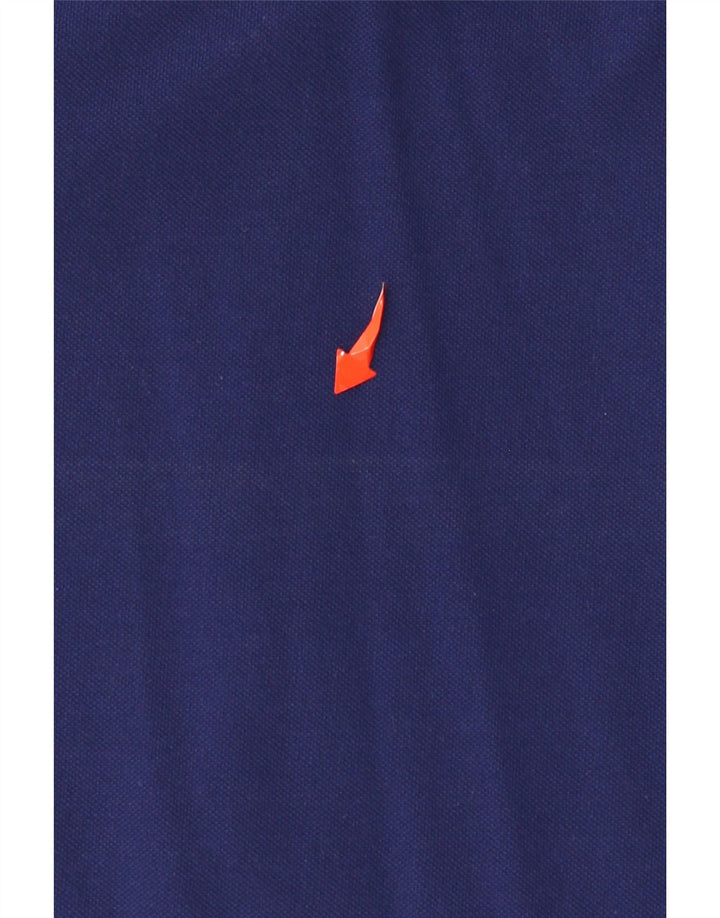 Ανδρικό γραφικό μπλουζάκι πόλο Gant μεγάλο μπλε ναυτικό βαμβακερό