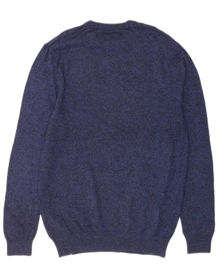 Jack Wills Ανδρικό πουλόβερ με λαιμόκοψη με λαιμόκοψη μεσαίου μήκους μπλέ