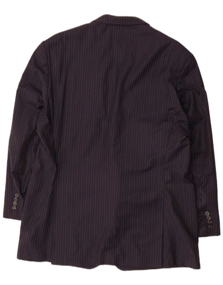 RALPH LAUREN Ανδρικό σακάκι με 2 κουμπιά μπλέιζερ IT 52 XL Μαλλί με ρίγες σε μπλε μπλέ