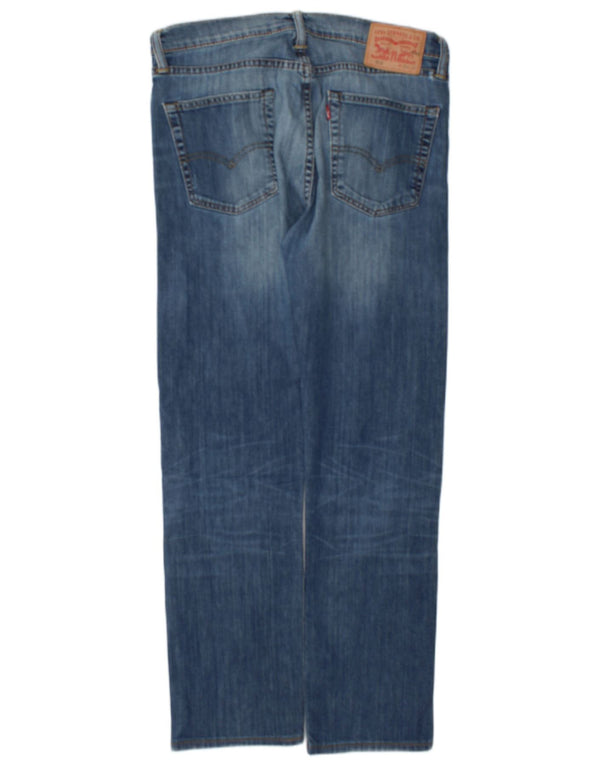 Levi's Mens 513 Slim Straight Jeans W33 L30 Blue Cotton