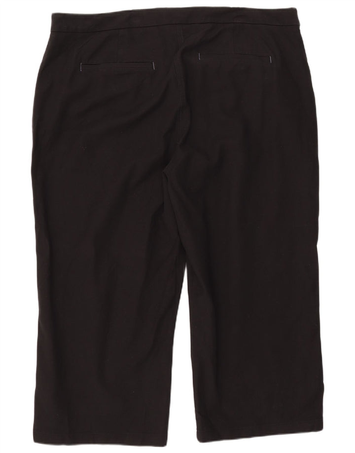 White Stuff Γυναικείο παντελόνι Capri UK 22 3XL W44 L24 Μαύρο βαμβακερό