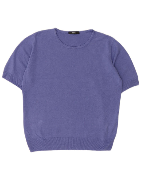 Marks & Spencer Γυναικείο πουλόβερ με λαιμόκαυστο UK 14 Medium Purple