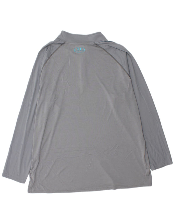 Ανδρική φόρμα αθλητικής φόρμας UNDER ARMOR με φερμουάρ με λαιμόκοψη 3XL γκρι