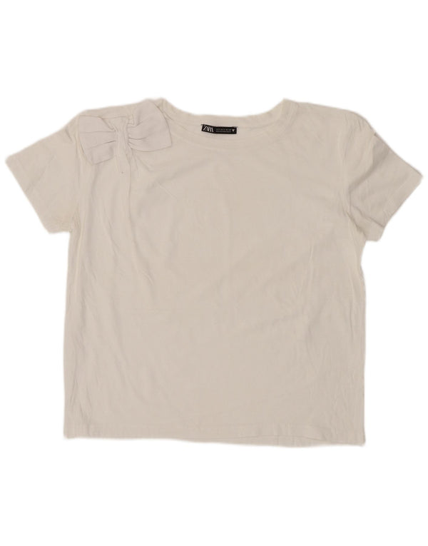 Zara Γυναικείο T-Shirt Top UK 10 Small White