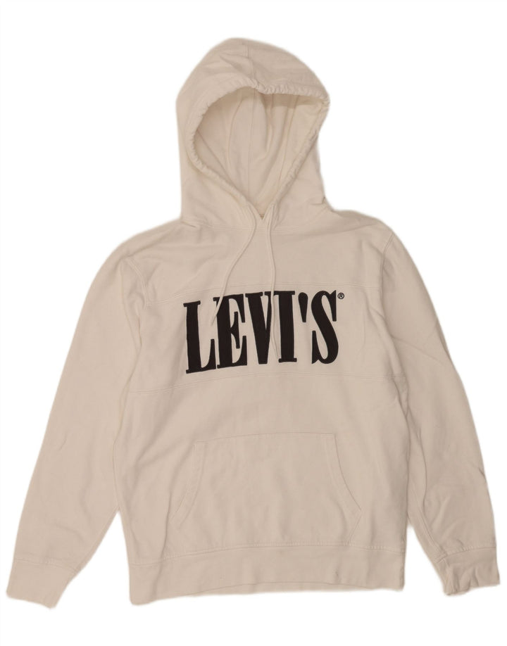 Ανδρικό γραφικό κουκούλα Levi's, μεσαίο λευκό βαμβακερό