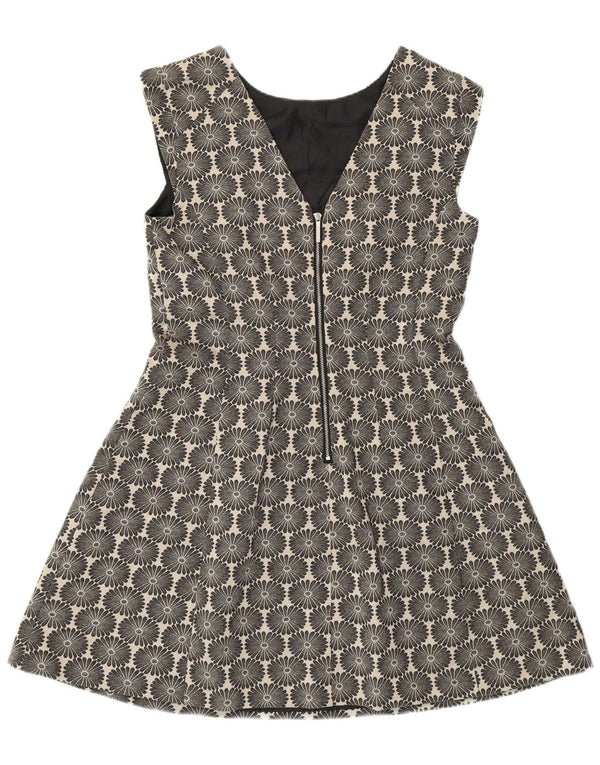 Γυναικείο φόρεμα Oasis A-Line UK 14 Medium Navy Blue Floral Βαμβακερό