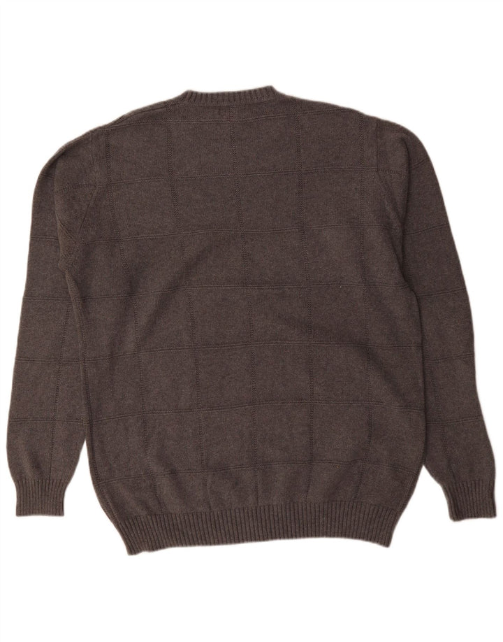 Ανδρικό πουλόβερ Dockers Tall Crew με λαιμόκοψη μεγάλο γκρι βαμβακερό