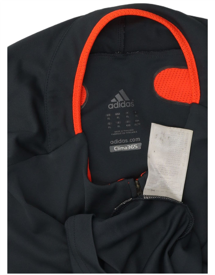 Adidas Ανδρική φόρμα πουλόβερ με φερμουάρ Clima 365 Top XL Grey Colourblock