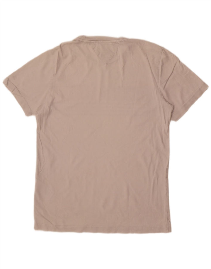 Ανδρικό γραφικό T-Shirt Tommy Hilfiger Top Μεσαίο λευκό βαμβακερό