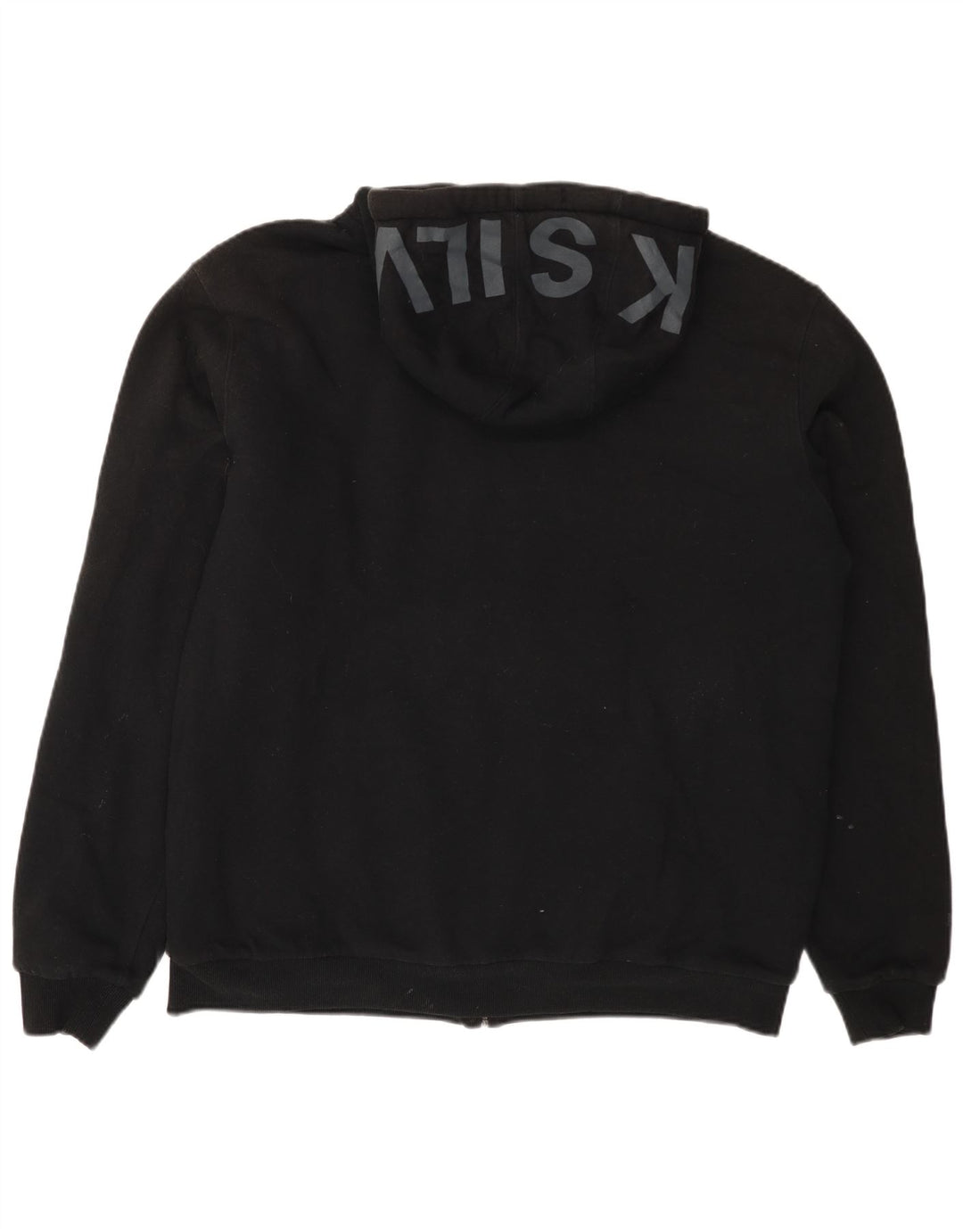 Ανδρικό πουλόβερ με κουκούλα με φερμουάρ QUIKSILVER XL Μαύρο βαμβακερό