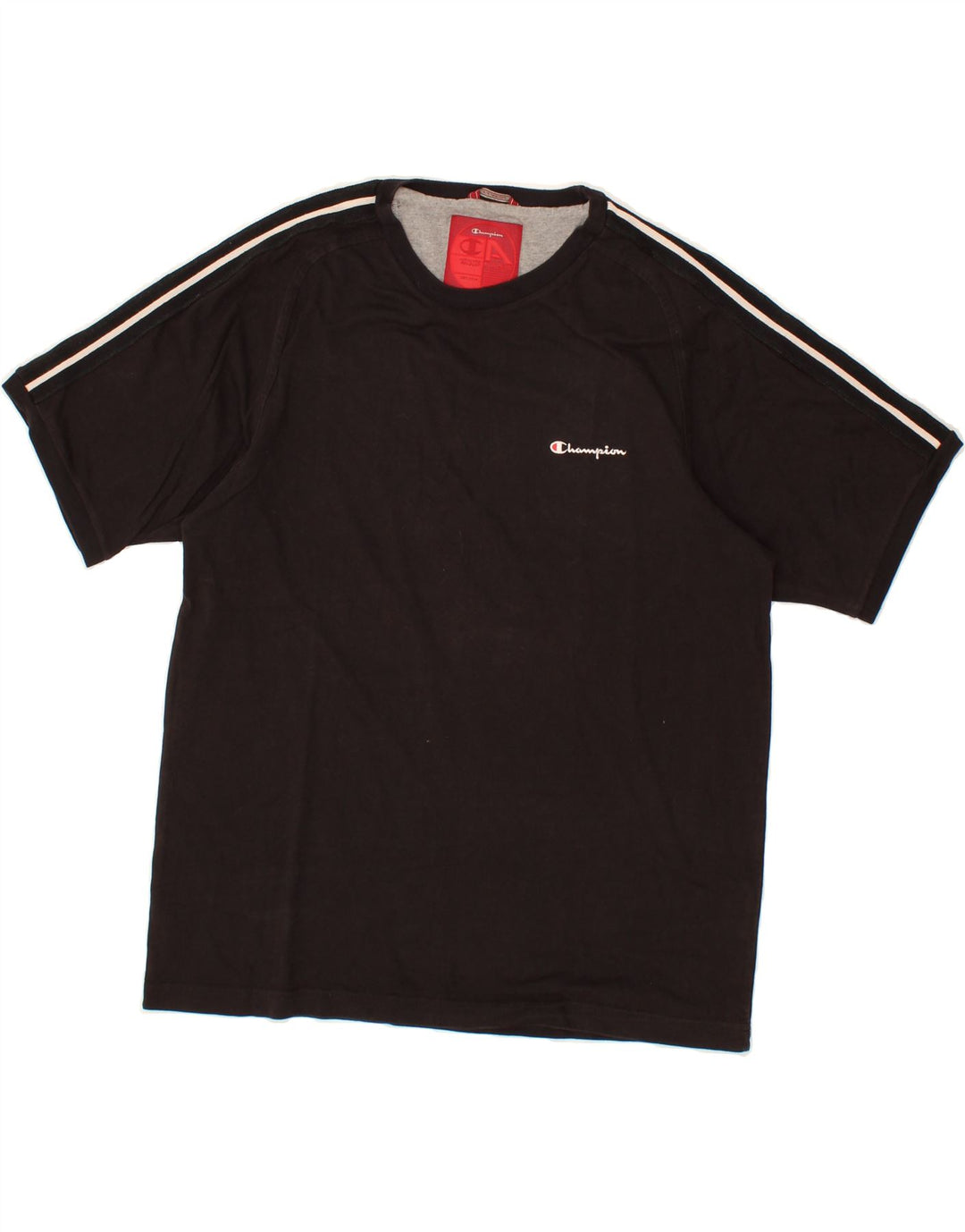 CHAMPION Mens T-Shirt Top XL Black Cotton Vintage Champion and Second-Hand Champion from Messina Hembry 