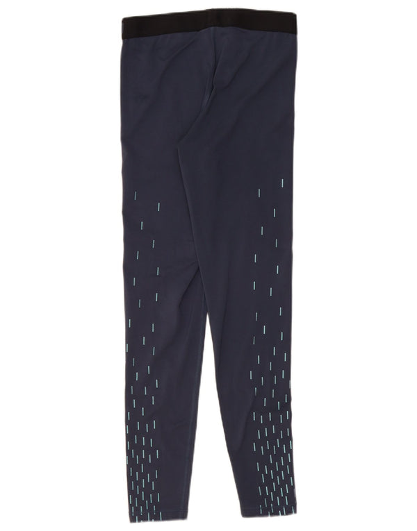 Γυναικεία κολάν Nike Dri Fit Graphic UK 12 Medium Navy Blue Geometric