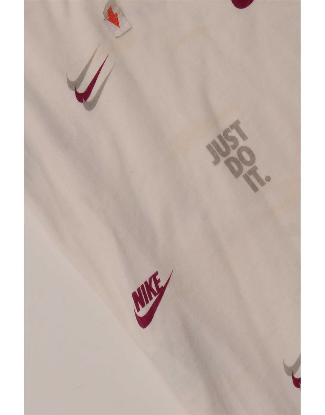 Ανδρικό γραφικό μπλουζάκι Nike, μεγάλο λευκό βαμβακερό