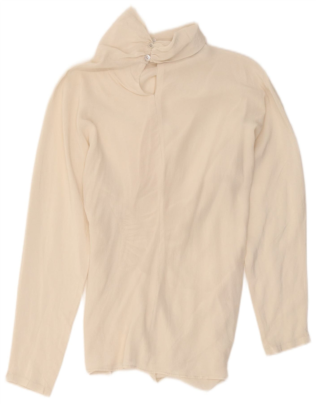 Pancaldi & B Γυναικεία Μπλούζα Τοπ UK 10 Small Off White Silk