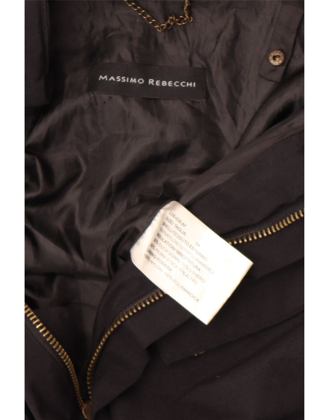 Massimo Rebecchi Ανδρικό Utility Jacket IT 54 2XL Μαύρο Nylon