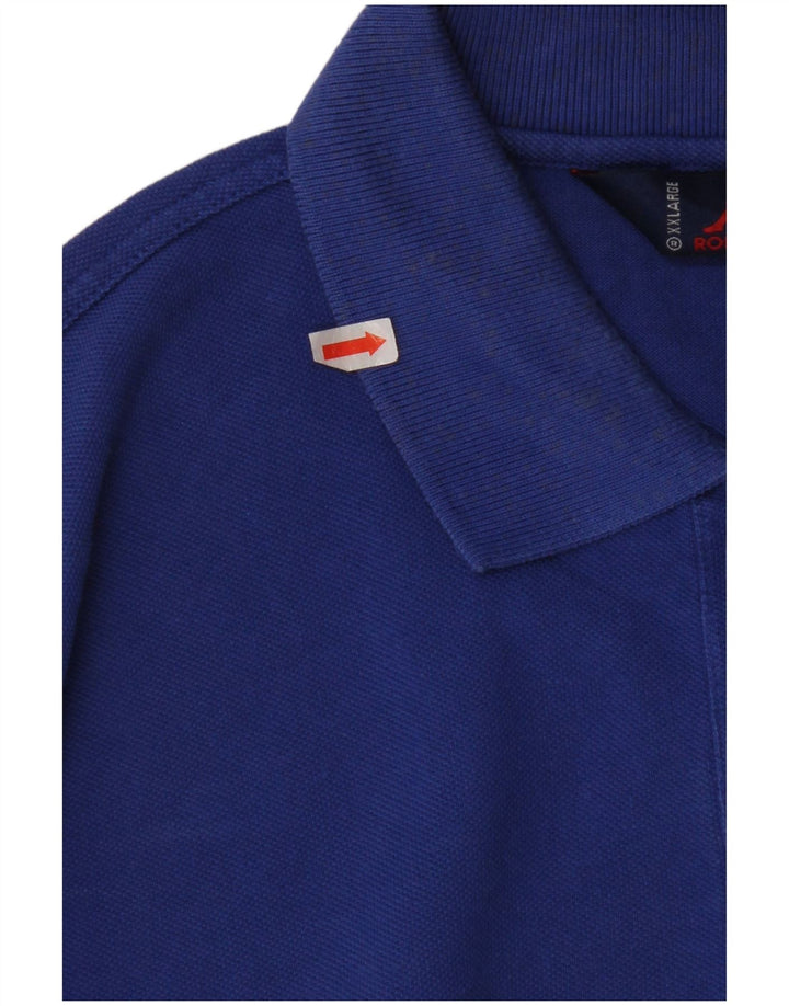 KAPPA Mens Polo Shirt 2XL Blue Cotton