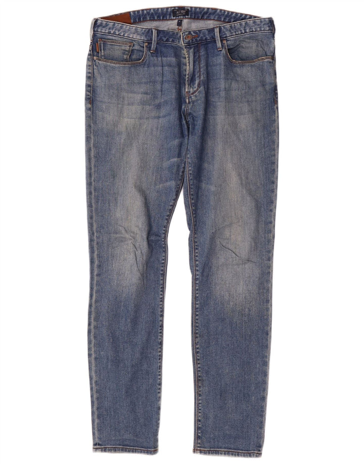 Armani Ανδρικό Slim Jeans W34 L34 Blue Cotton