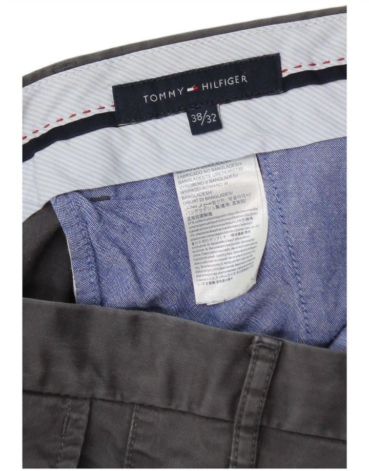 Tommy Hilfiger Ανδρικό Slim Chino Παντελόνι W38 L32 Γκρι βαμβακερό