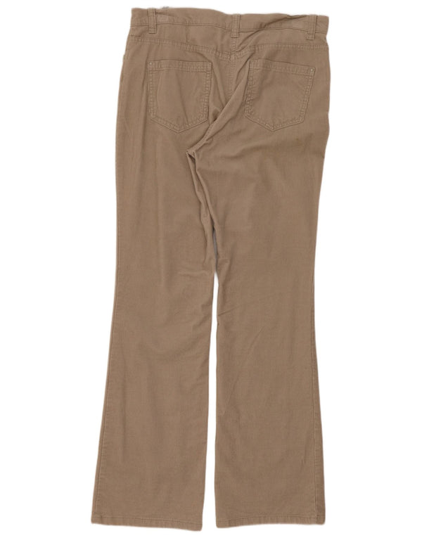 Marks & Spencer Γυναικεία Bootcut Κοτλέ παντελόνι UK 12 Medium W32 L30 Beige