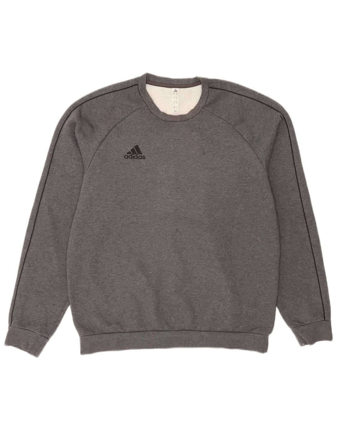 Ανδρικό φούτερ Adidas με κανονική εφαρμογή, βαμβακερό μεσαίο γκρι