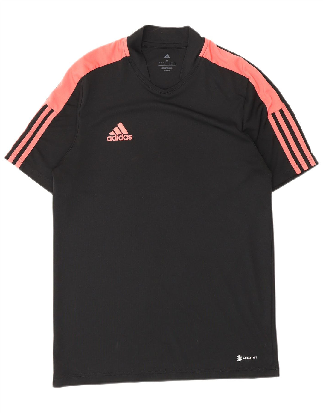 Ανδρικό κοντομάνικο T-Shirt Adidas κανονικό Top Medium Black Colourblock