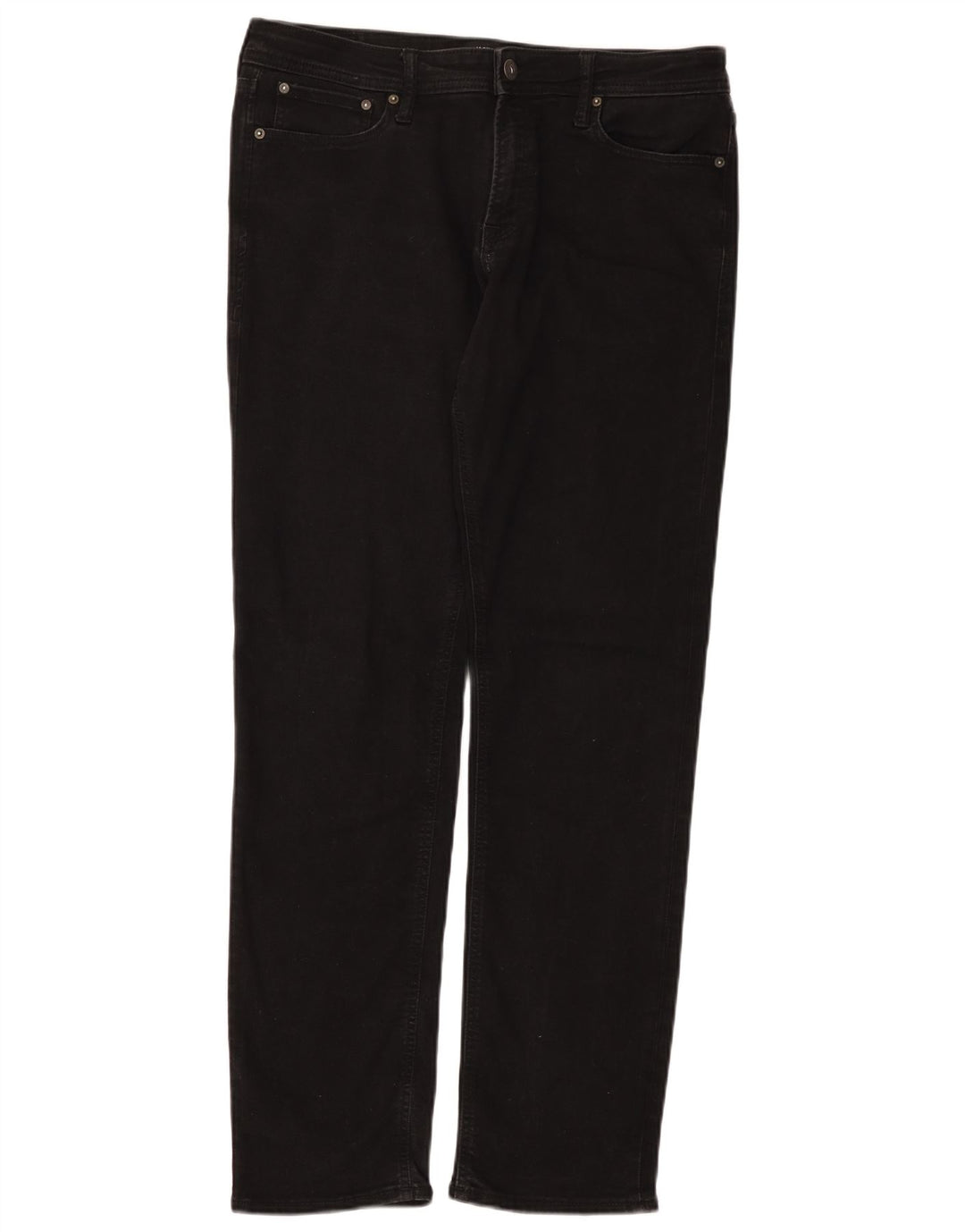 Jack & Jones Ανδρικό τζιν ίσιο W34 L34 μαύρο βαμβακερό