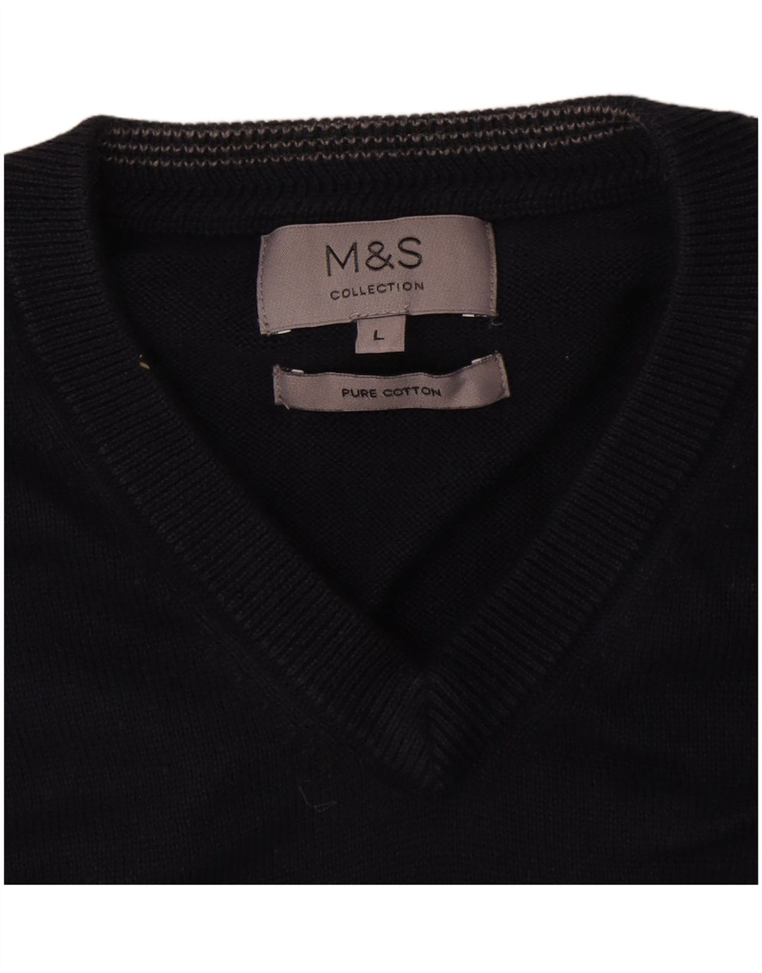 Marks & Spencer Ανδρικό γιλέκο Tank Top Large Navy Blue Cotton