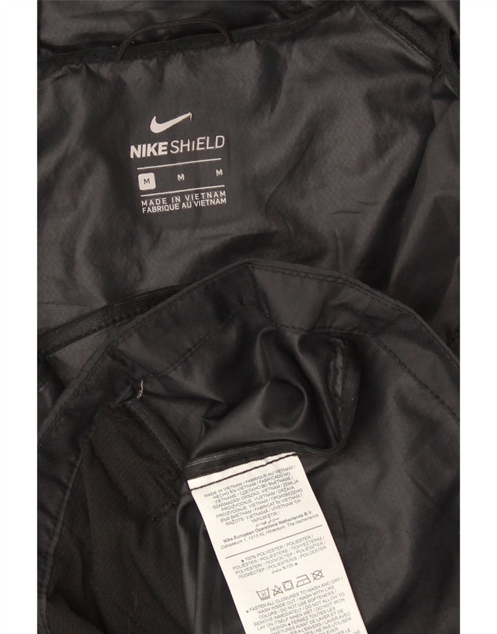 Nike γυναικείο μπουφάν βροχής με κουκούλα UK 14 Αθλήματα μεσαίου μαύρου πολυεστέρα