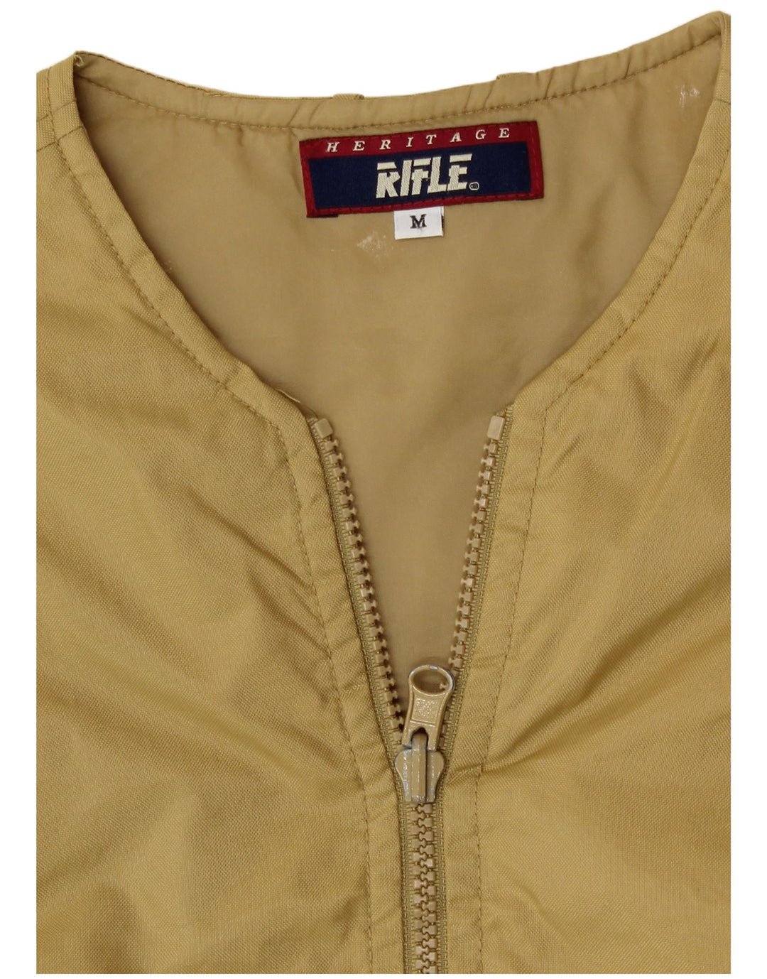 Rifle Mens Heritage Utility Gilet UK 38 Medium Beige Polyamide