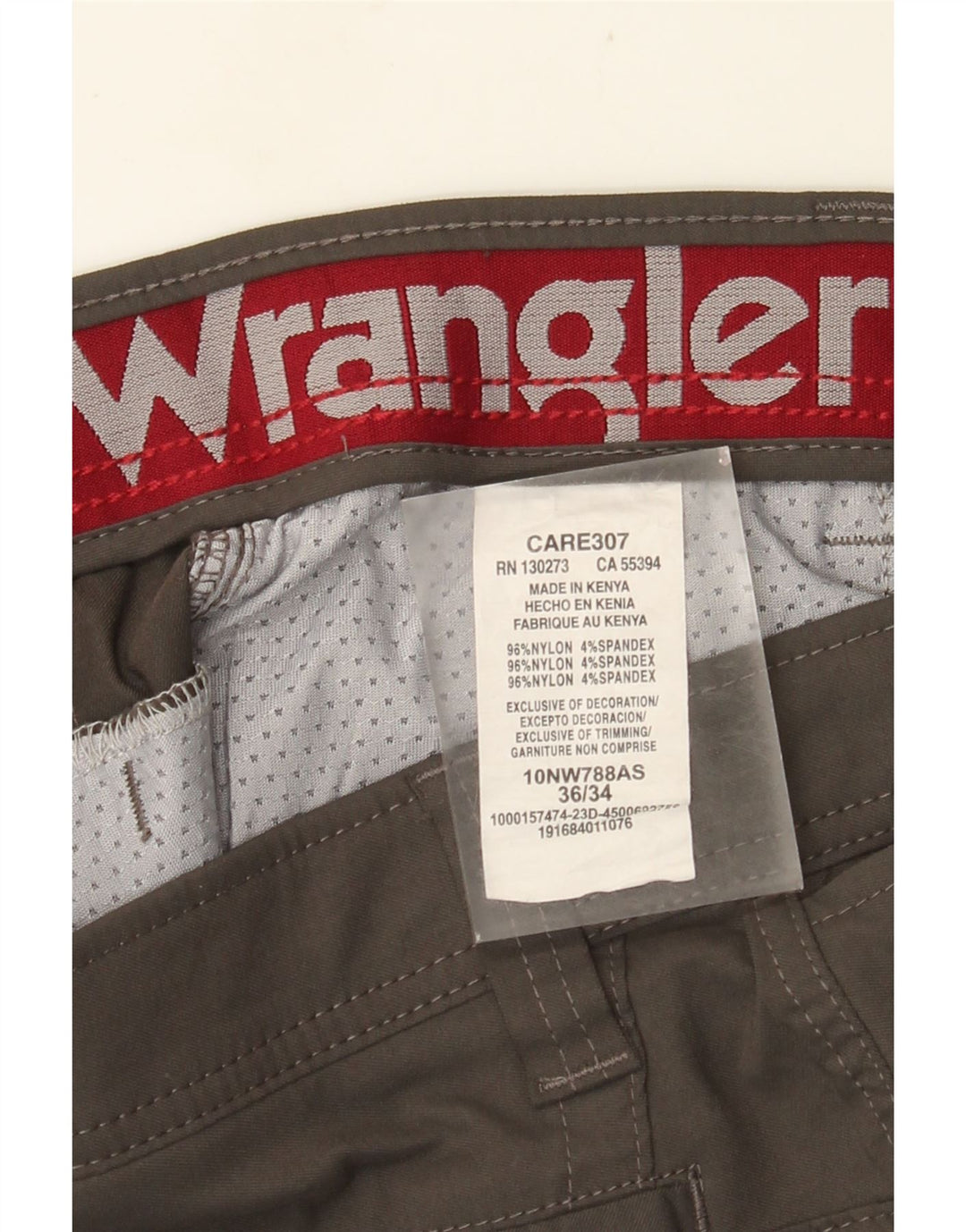 Ανδρικό ίσιο παντελόνι Cargo WRANGLER W36 L34 Γκρι νάιλον