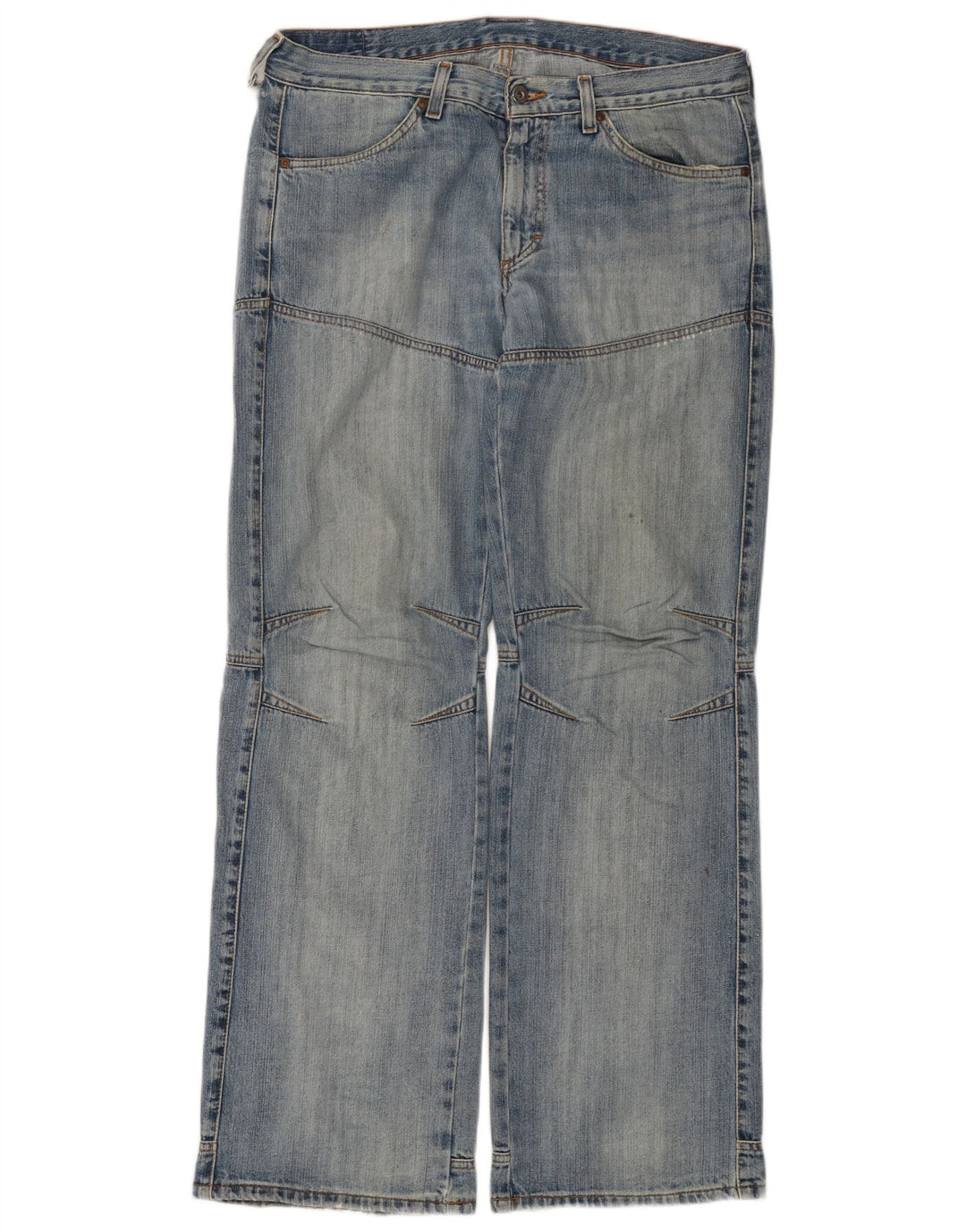 Ανδρικά ρούχα εργασίας MUSTANG ίσια τζιν W33 L34 Μπλε βαμβακερά