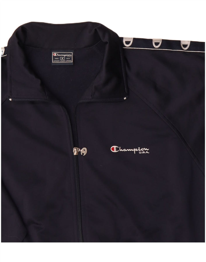 Ανδρική φόρμα Champion Graphic Oversized Top Jacket Small Navy Blue