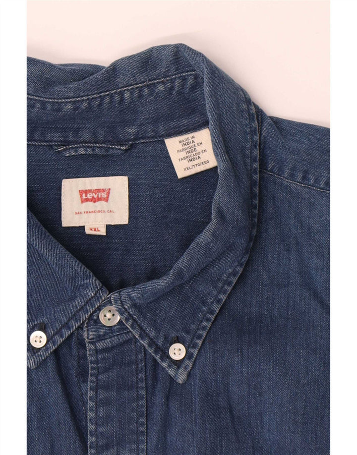 Ανδρικό τζιν πουκάμισο Levi's 2XL μπλε βαμβακερό