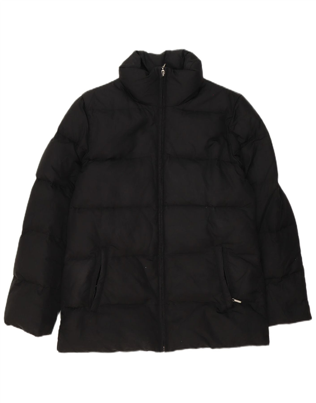 Zara Γυναικείο μπουφάν UK 14 Medium Black Polyamide