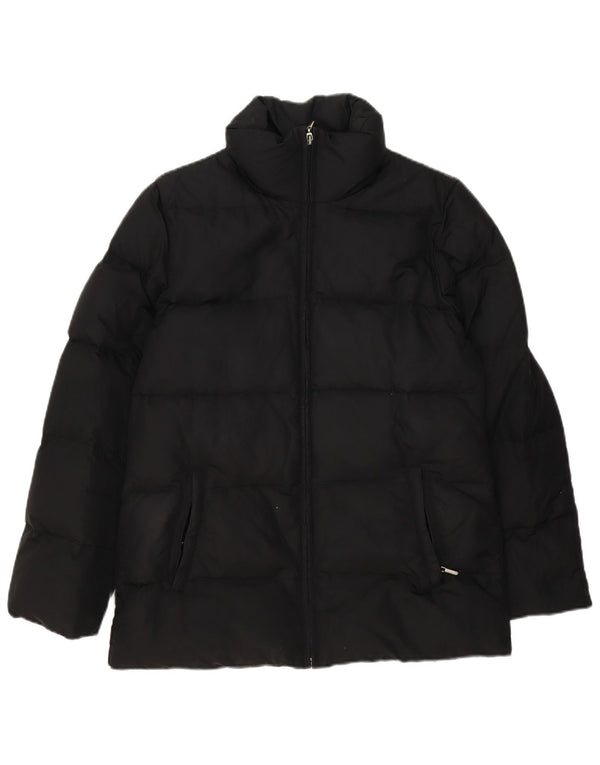 Zara Γυναικείο μπουφάν UK 14 Medium Black Polyamide