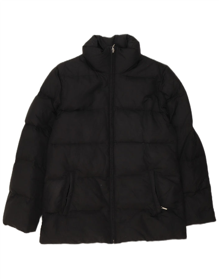 Zara Γυναικείο μπουφάν UK 14 Medium Black Polyamide