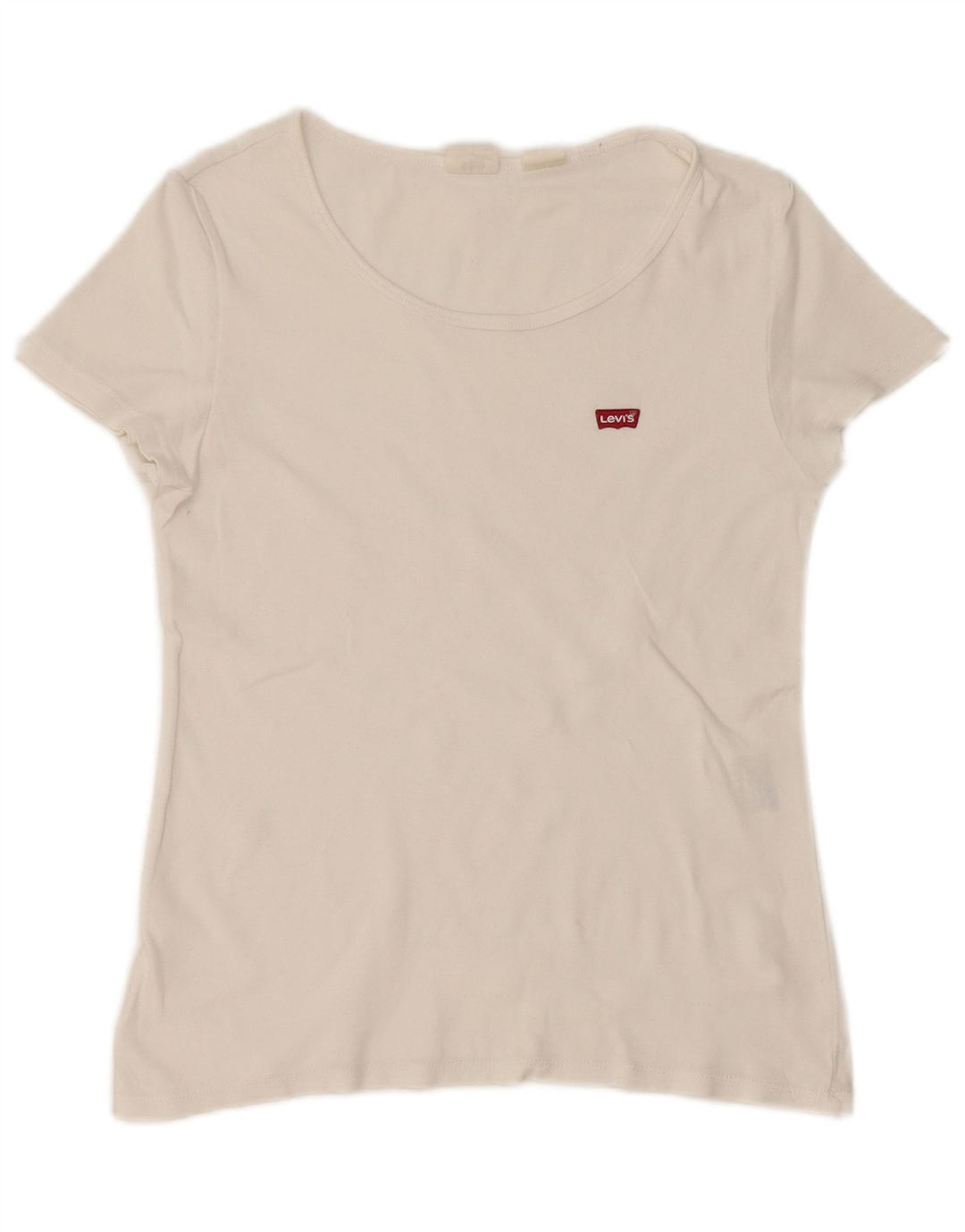Γυναικείο T-Shirt Levi's Crop Top UK 12 Medium White