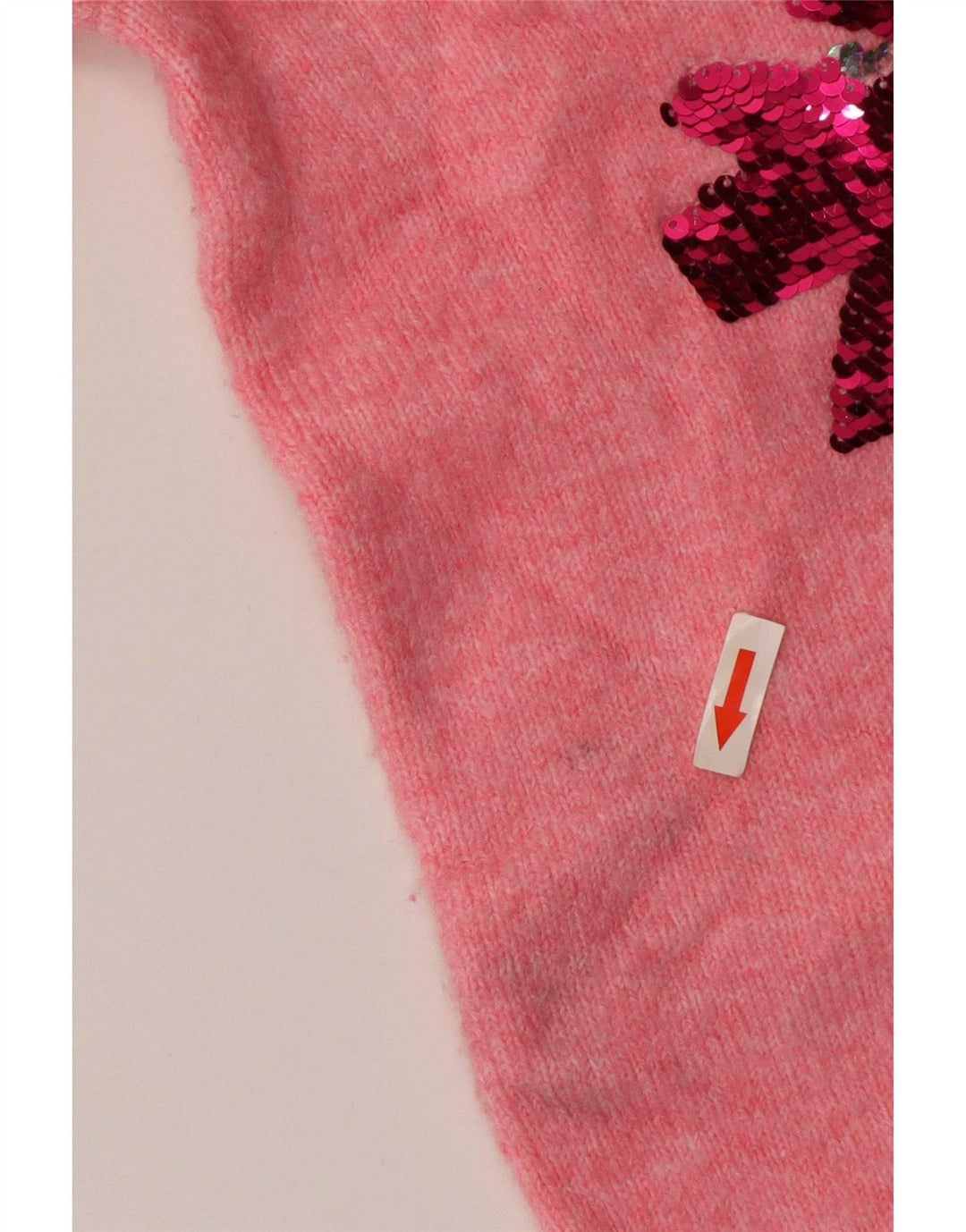 Γυναικείο πουλόβερ Marks & Spencer Graphic Crew Neck Jumper UK 14 Medium Pink