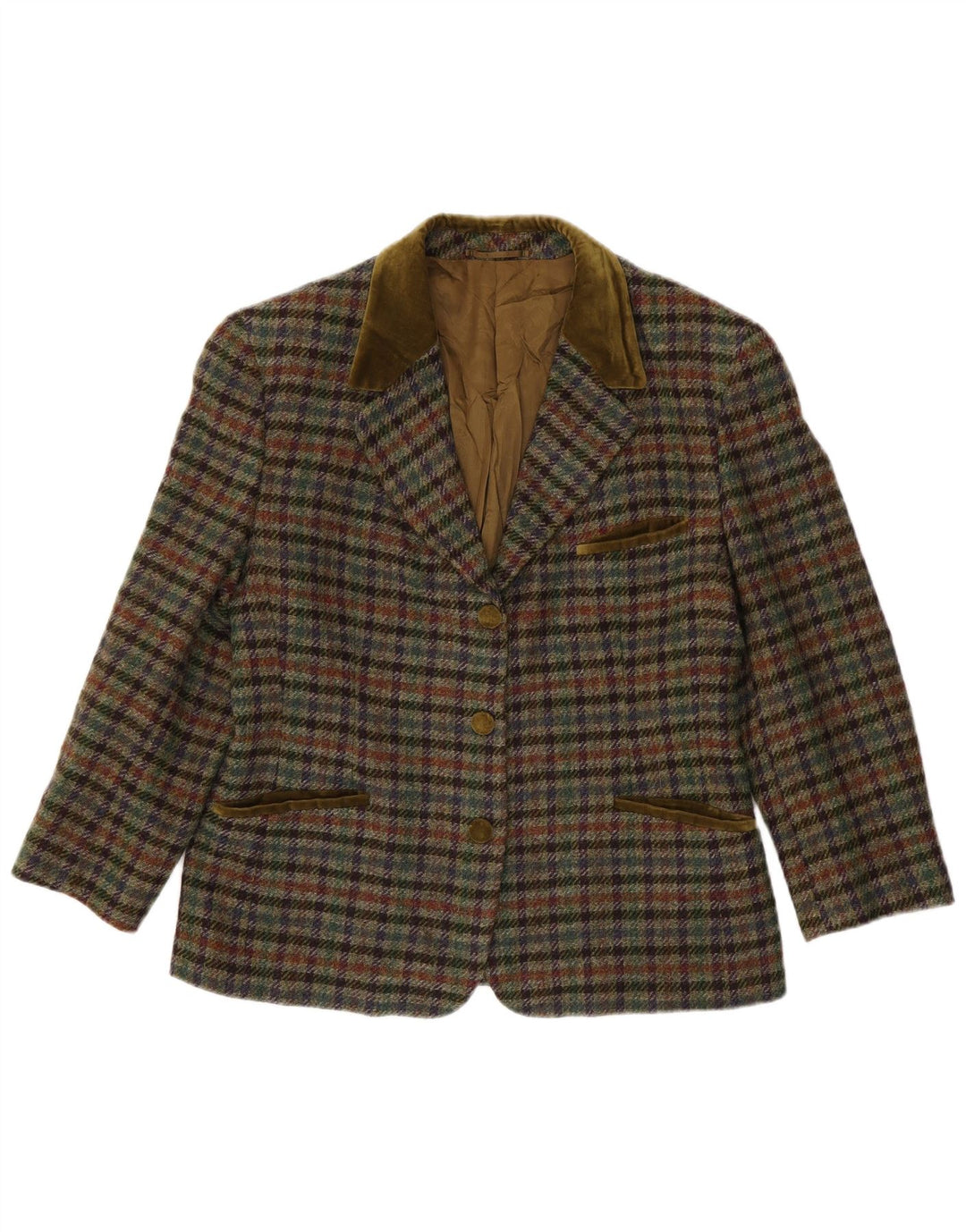 Burberrys Γυναικείο τζάκετ Blazer 3 κουμπιών IT 46 Large Khaki Check