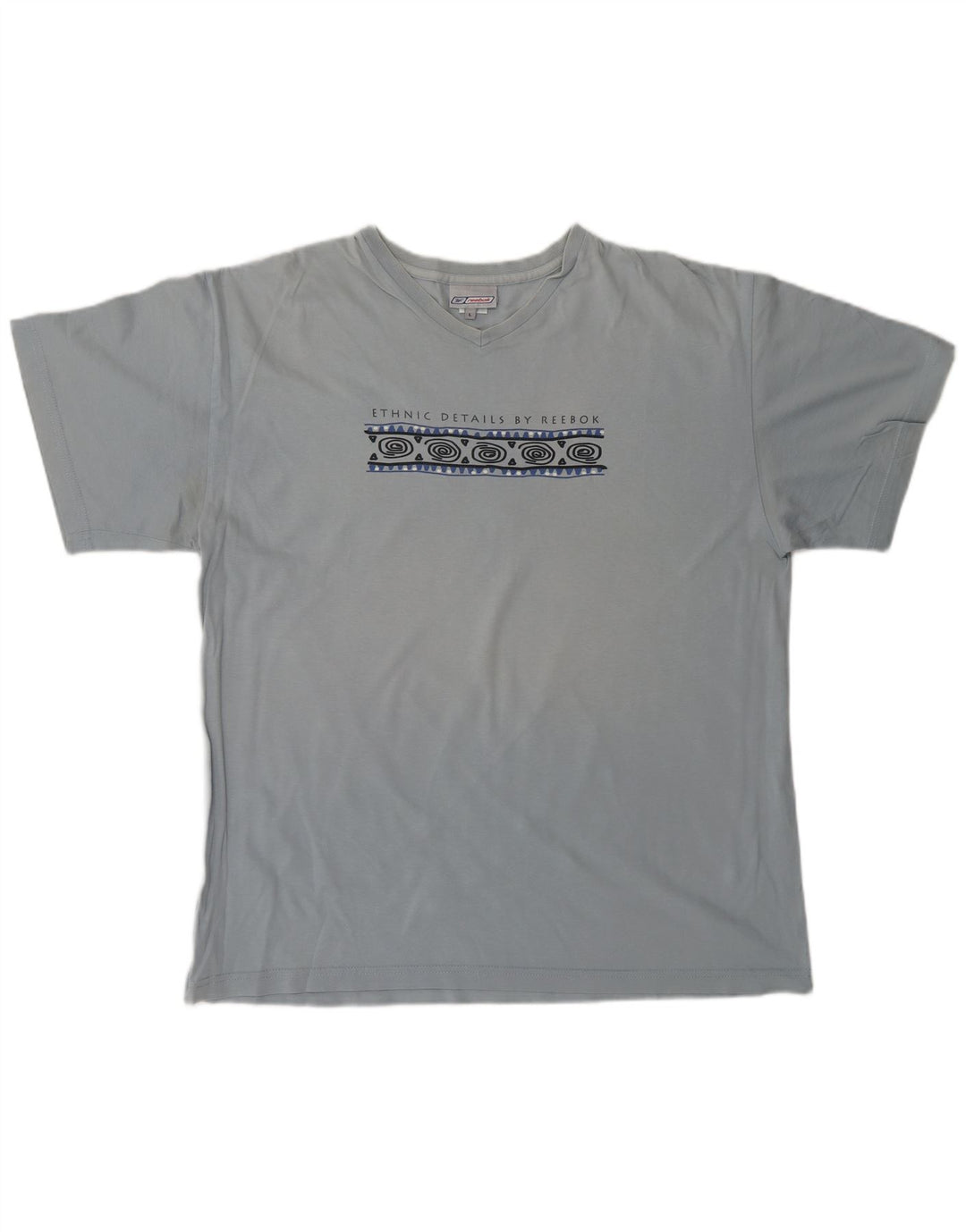 REEBOK Ανδρικό γραφικό T-Shirt Top μεγάλο μπλε βαμβακερό
