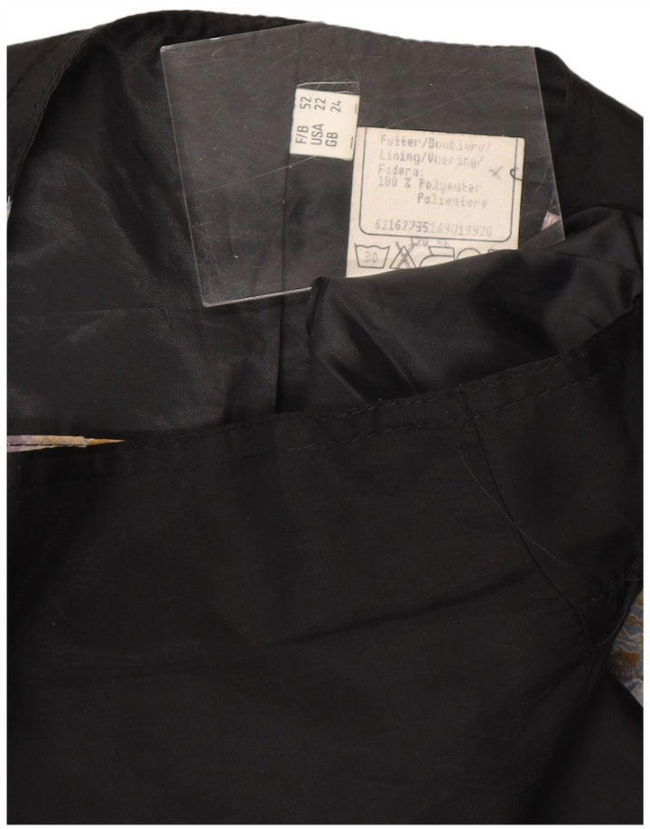 VINTAGE Γυναικείο Γιλέκο UK 24 4XL Πολύχρωμο πολυεστέρας Paisley