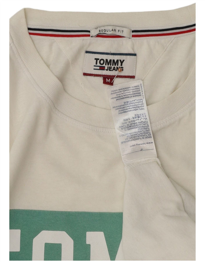 Ανδρικό γραφικό T-Shirt Tommy Hilfiger Top Medium White Colourblock