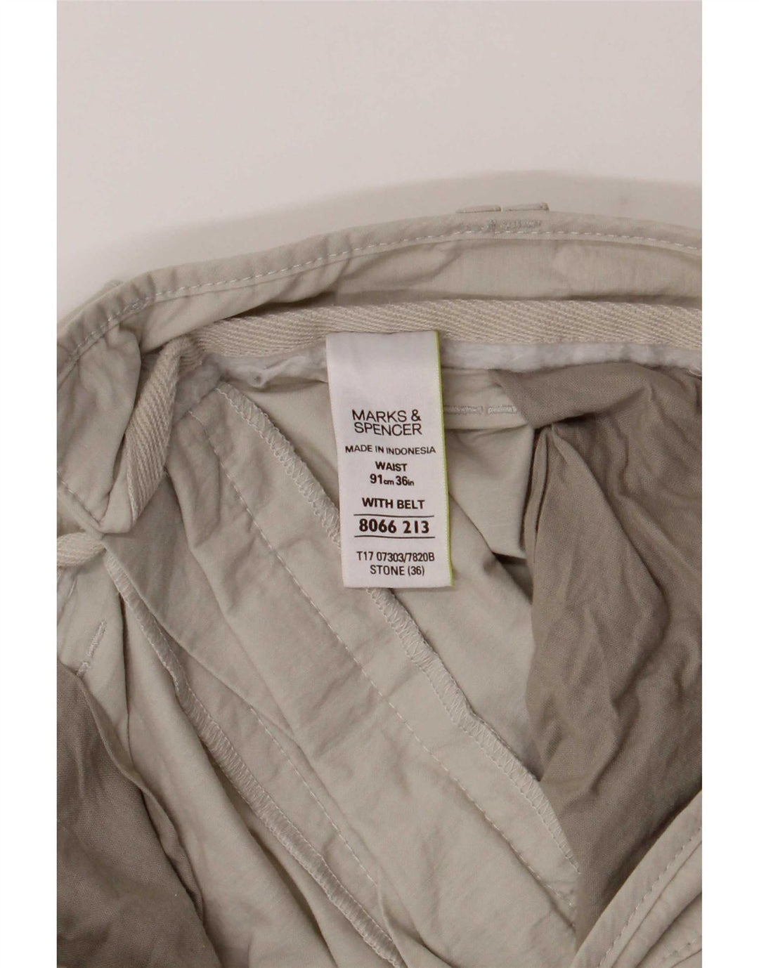 Marks & Spencer Ανδρικό σορτς βερμούδα Cargo μεγάλο W36 μπεζ βαμβακερό
