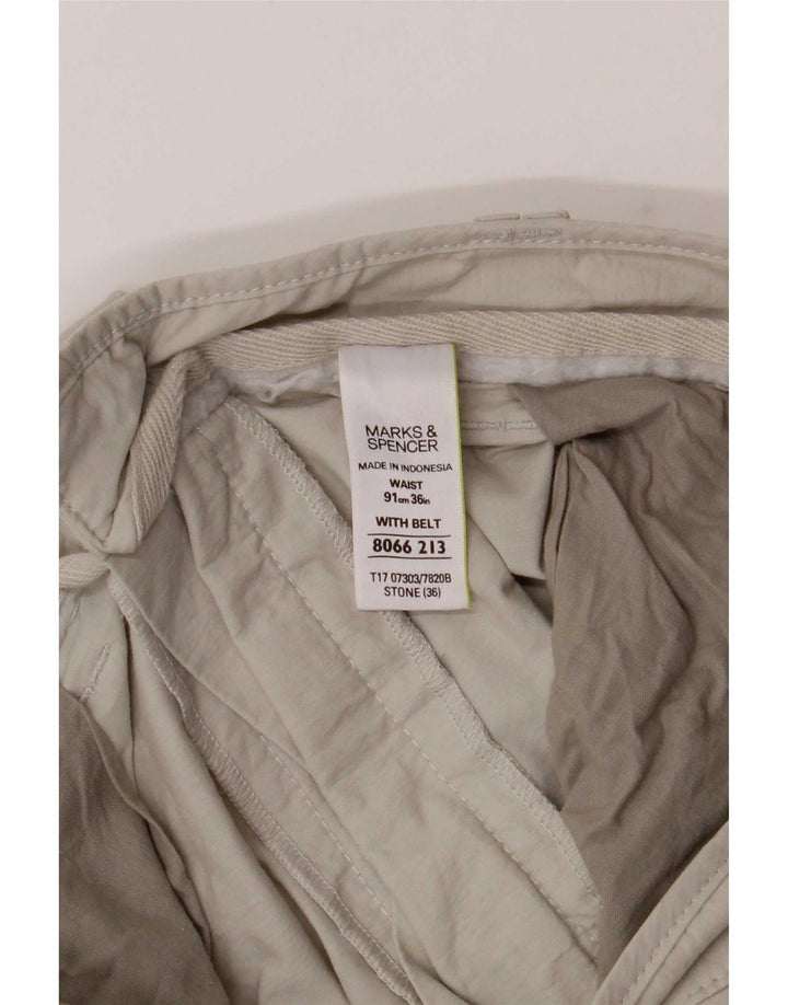 Marks & Spencer Ανδρικό σορτς βερμούδα Cargo μεγάλο W36 μπεζ βαμβακερό